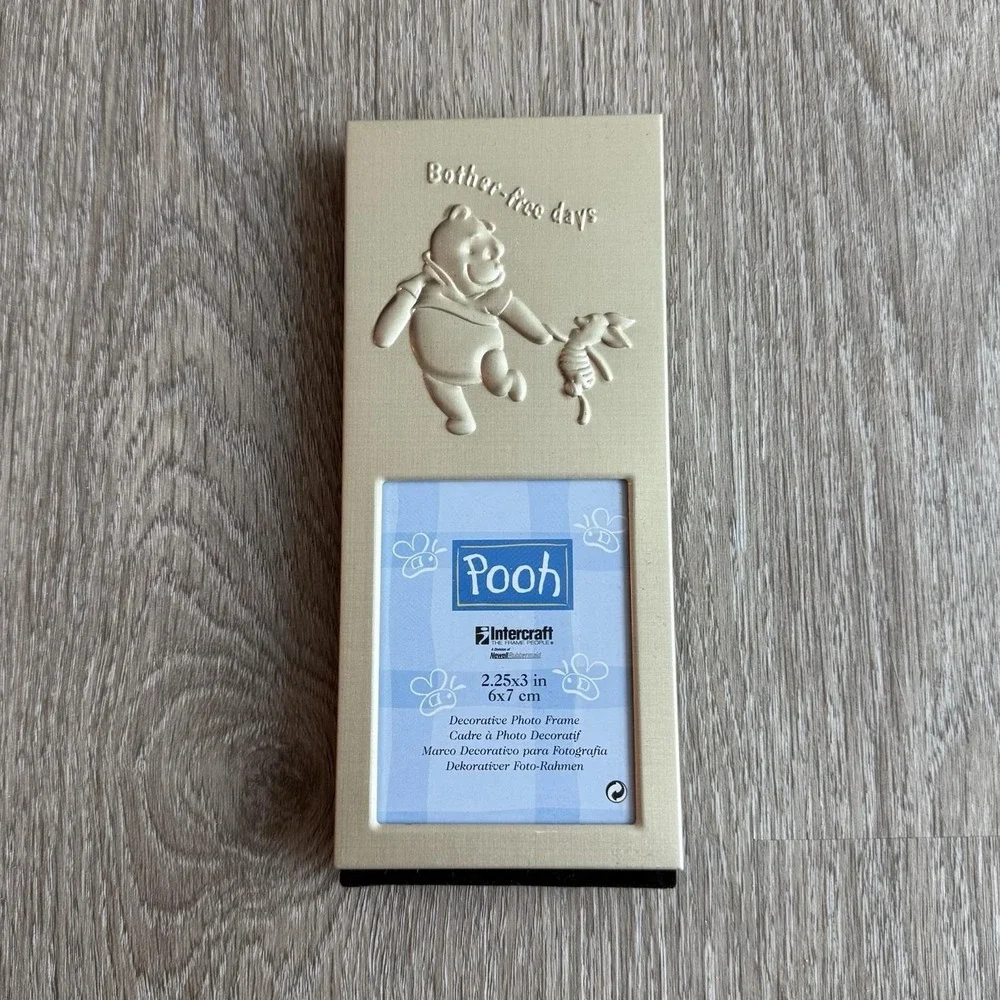 Vintage Disney Winnie the Pooh Intercraft Piglet Picture Photo Frame 2.25x3